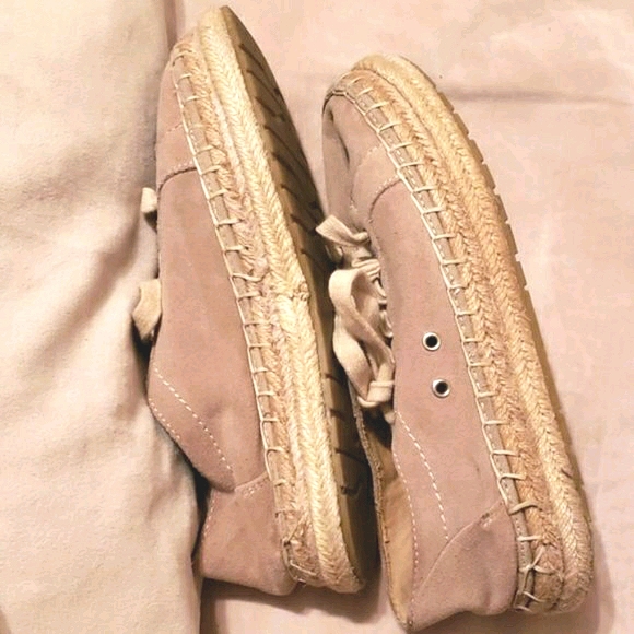 ZARA TRAFALUC ESPADRILLES BEIGE SZ 7 - Picture 5 of 8